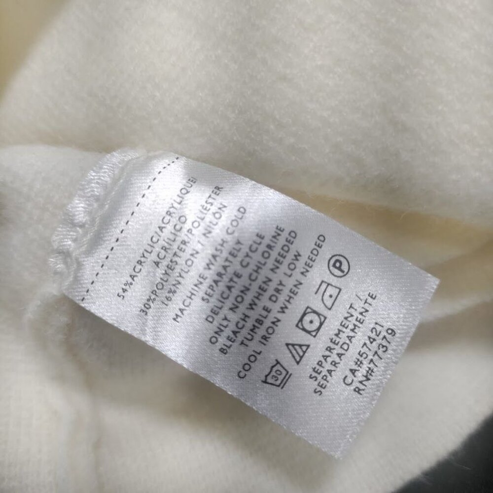 Ann Taylor Sweater Dress Cardigan Size XXL Off-White Button Front Pockets - Picture 7 of 11